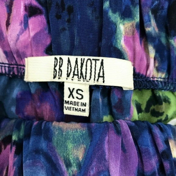 BB Dakota Keeran Blue Purple Green Floral Jumper - Picture 3 of 7